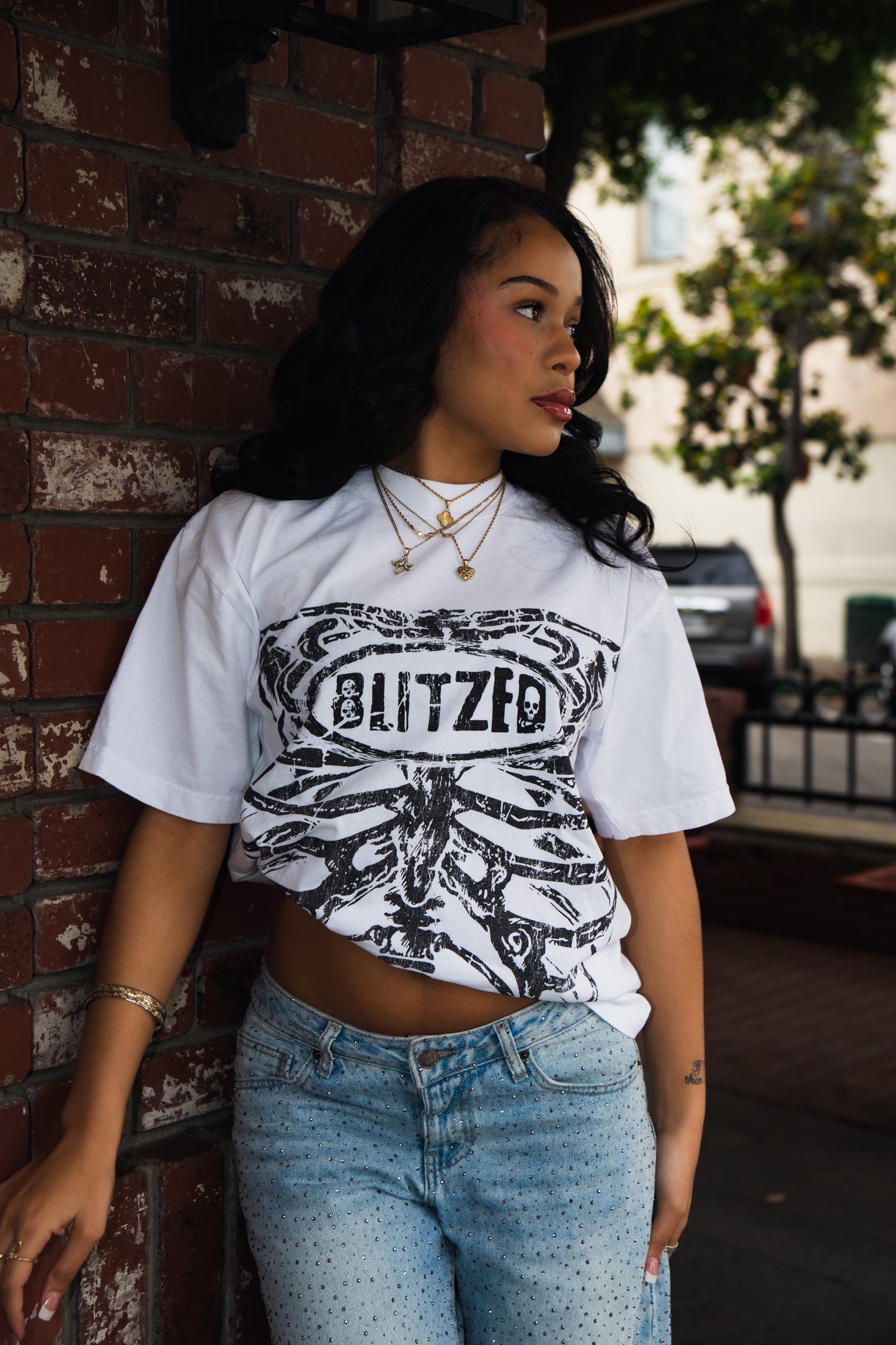 Skeleton Tee (White)