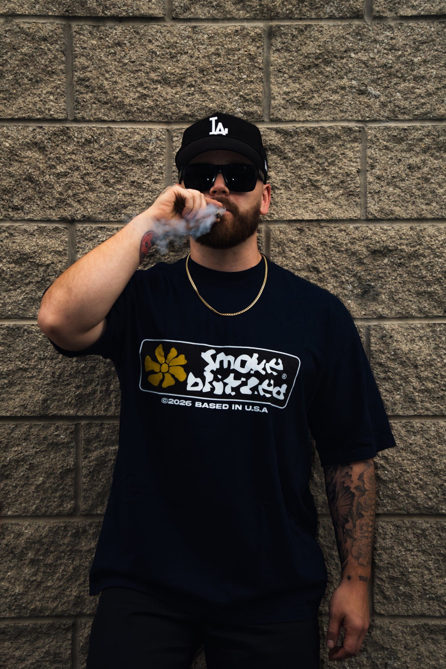 Smoke Blitzed Tee (Yellow)